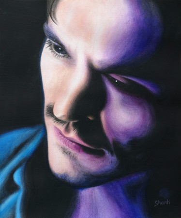 Hugh Dancy /akvarel, pastelky/ A4